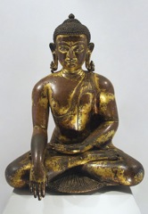 Kathmandu - Lord Buddha bronze in Patan Museum